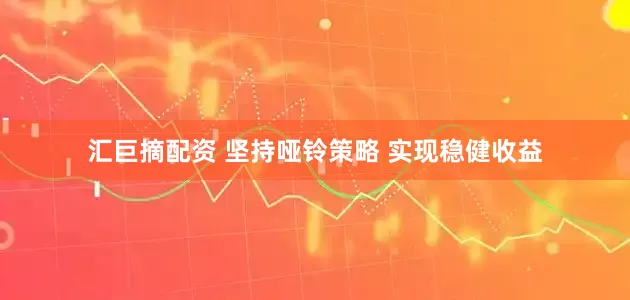 汇巨摘配资 坚持哑铃策略 实现稳健收益